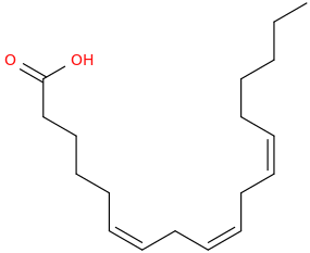 PlantFAdb: 18:3-delta-6c,9c,12c; gamma--Linolenic acid; 6,9,12 ...